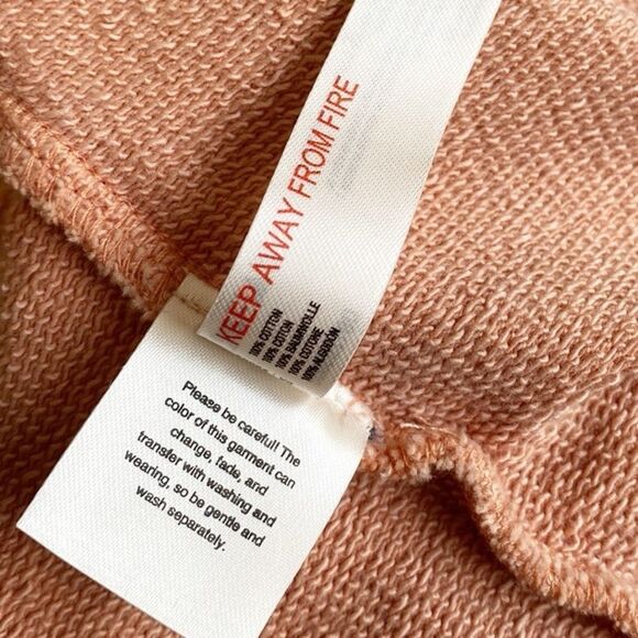 Anthropologie Brand Daily Practice Orange Crop Tank Top Cap Sleeves & Open Back - Picture 5 of 7